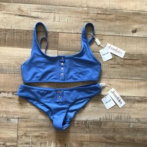 Frankies Bikinis Alana top and bottom; size Medium